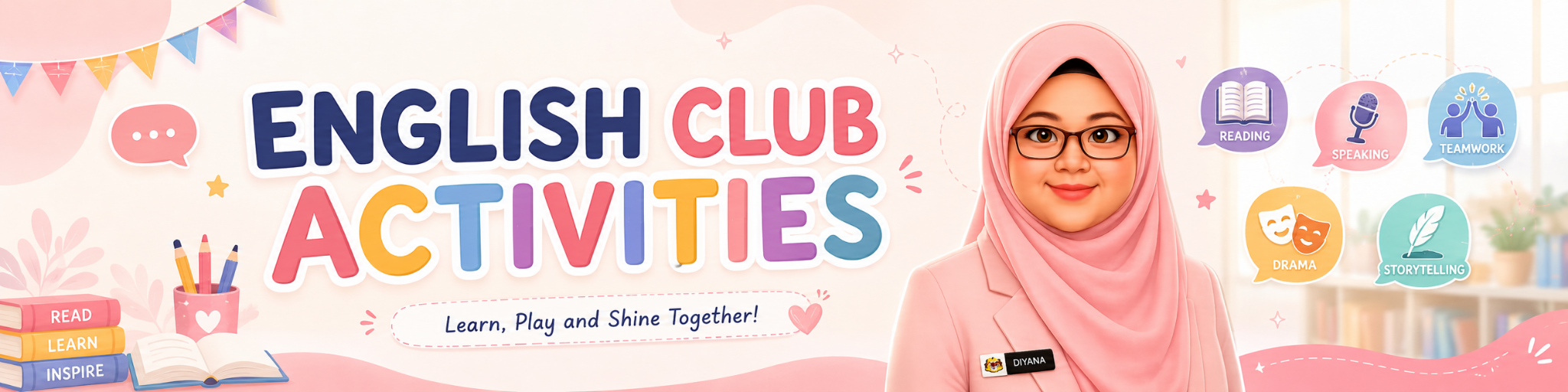 English Club Activities hero banner