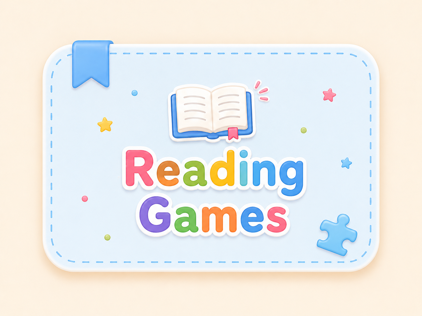 Reading Games card