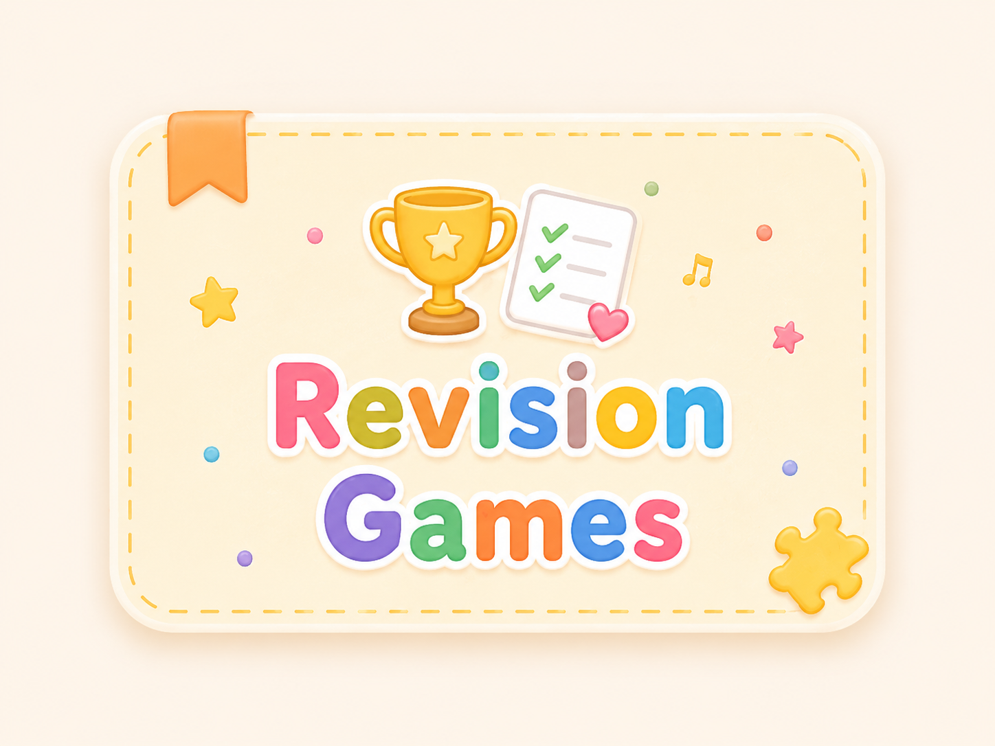 Revision Games card